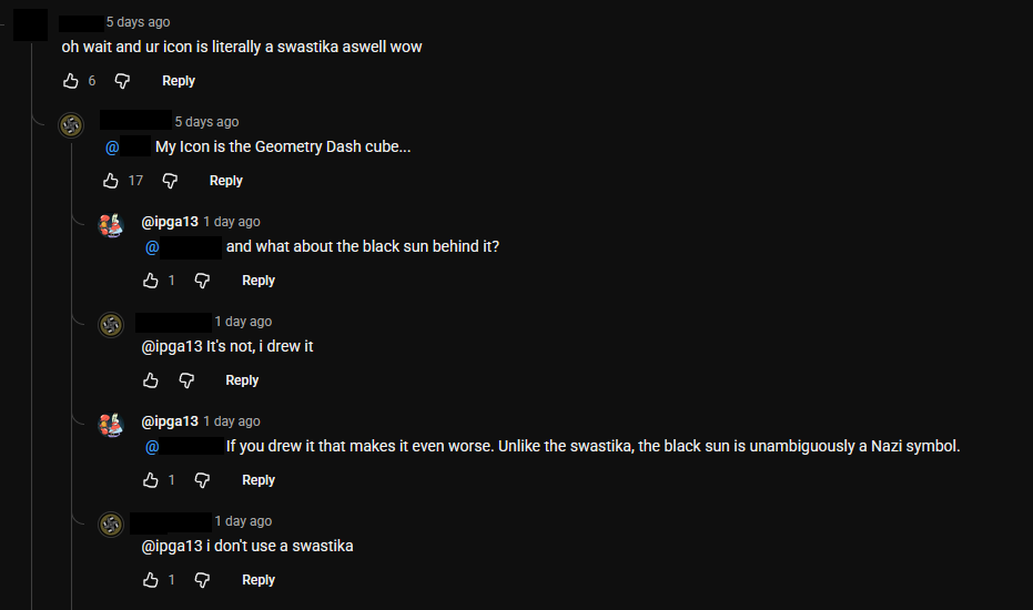 Zu sehen ist der Kommentaraustausch. Genaueres unten.